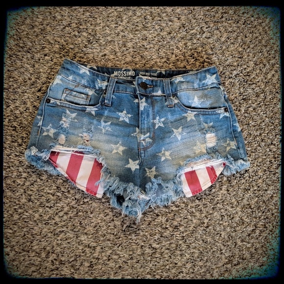 Mossimo High Rise Cut-off Shorts 00/24 - Picture 6 of 6